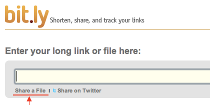 bit.ly でファイル共有「Share a File」