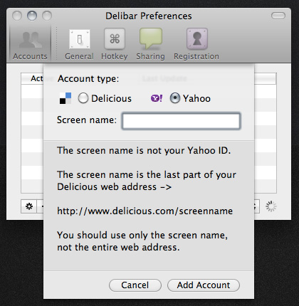 Delibar Yahoo Authorize1